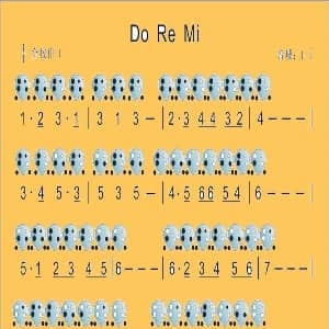 Do Re Mi 四孔陶笛谱