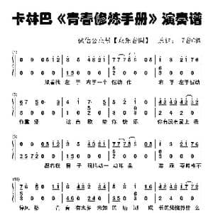 青春修炼手册_歌谱投稿_词曲:王韵韵 刘佳
