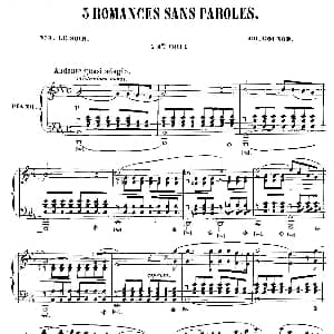 3 Romances Sans Paroles 钢琴谱 查尔斯 弗朗索瓦 古诺 Charles Francois Gounod