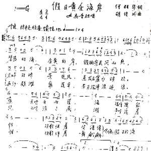 假日崇武海岸_歌谱投稿_词曲:何丽华 胡俊成