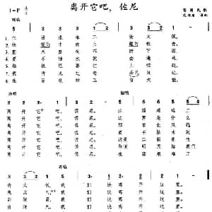 离开它吧,佐尼_外国歌谱