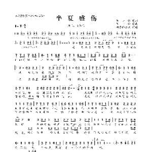 半夏盛伤_歌曲简谱_词曲:花小贱 花小贱