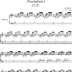 Praeludium I 钢琴谱
