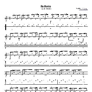 aguado andante 3 吉他谱 阿瓜多