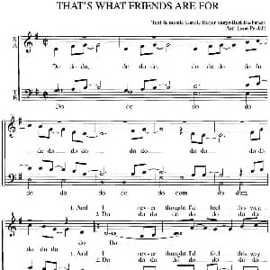 That's what friends are for 钢琴谱