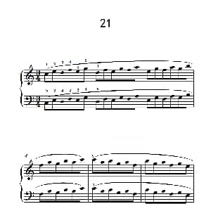 五.长句子的连奏21 钢琴谱