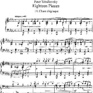 柴可夫斯基18首钢琴小品Op.72 钢琴谱 俄 彼得 伊利奇 柴可夫斯基