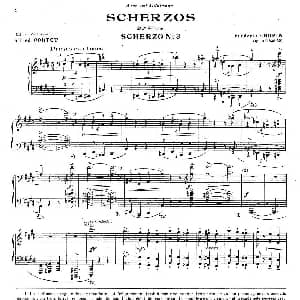 Scherzo no.3 in c Sharp Minor Op.39 钢琴谱 肖邦 chopin