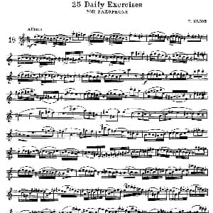 萨克斯谱 | klose 25首萨克斯练习曲 18