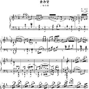 卖杂货 钢琴谱 陈陪勋曲 QMPY制谱