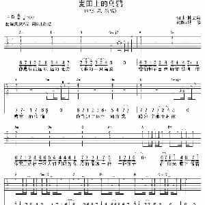 麦田上的乌鸦 吉他谱 钟立风 钟立风 钟立风