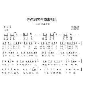 等你到芙蓉镇来相会_歌曲简谱_词曲:刘爱斌 邱彦鸿