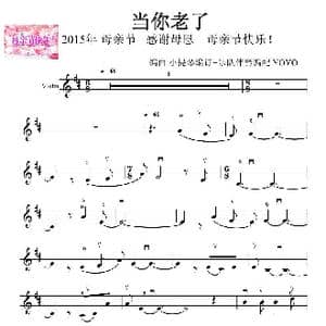当你老了_歌曲简谱_词曲: 赵照
