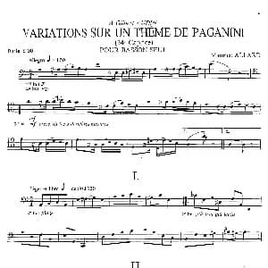 帕格尼尼主题随想 巴松独奏