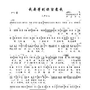 我要等到你留意我_歌曲简谱_词曲:wataru kissingproject