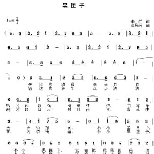 黑匣子_通俗唱法乐谱_词曲:李严 赵晓南