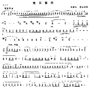 笛子谱 | 楚天春华