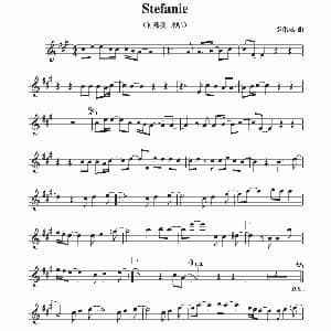 萨克斯谱 | Stefanie 李伟菘