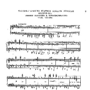 5 Valses Caprices 钢琴谱 卡尔 陶西格
