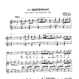 帕帕杰诺的咏叹调_外国歌谱_词曲:希卡聂得尔 奥 莫扎特