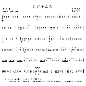 柳琴考级曲目一级 萨丽哈之歌