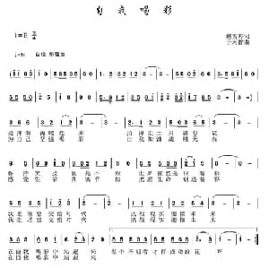 自我喝彩_通俗唱法乐谱_词曲:戴雪海 于珂群