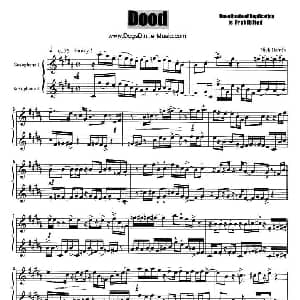 萨克斯谱 | Dood 二重奏