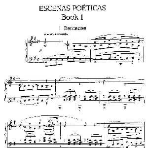Escenas Poeticas 钢琴谱 恩里克 格拉纳多斯