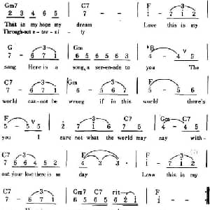 This Is My Song 美国 _外国歌谱