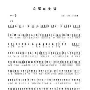 命运的安排_通俗唱法乐谱_词曲:杨守刚 杨守刚
