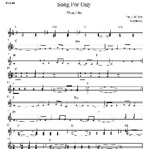 电子琴谱 | Song for Guy