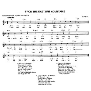 FROM THE EASTERN MOUNTAINS_外国歌谱