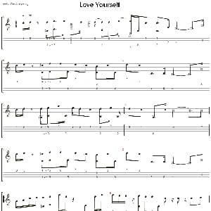 Love Yourself 吉他谱