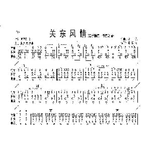 笛子谱 | 关东风情 笛子独奏 伴奏总谱 杨迪作曲 张长弓