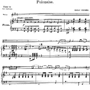 小提琴谱 | 25首小提琴曲合集 Polonaise. 小提琴 钢琴伴奏 OSCAR RIEDING