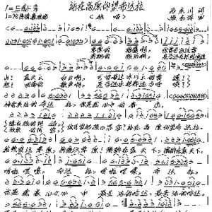 站在高原仰望布达拉_歌谱投稿_词曲:马东川 张艺军