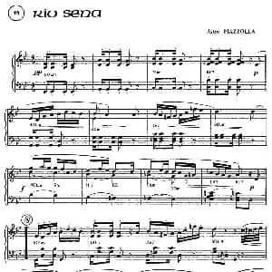 手风琴谱 | Piazzolla合集 14 Rio Sena 皮亚佐拉