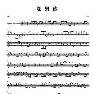 萨克斯谱 | 老男孩 高音萨克斯