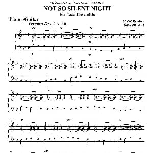 NOT SO SILENT NIGHT 钢琴 吉他分谱