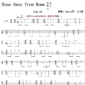 Home Away From Home 吉他谱 名渡山辽