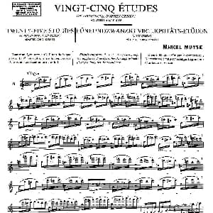 长笛曲谱 | Moyse 25 Studies after Czerny flute 8 25首改编自车尔尼作品的练习曲 Moyse