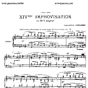 15 Improvisations 钢琴谱 弗朗西斯 普朗克