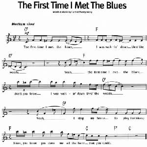 蓝调音乐:The First Time I Met The Blues_外国歌谱