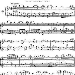 长笛曲谱 | 柯勒40首长笛提高练习曲OP.55 NO.17 Kohler 柯勒