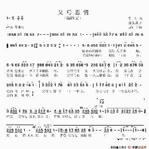 父母恩情_歌谱投稿_词曲:车行 张友殿