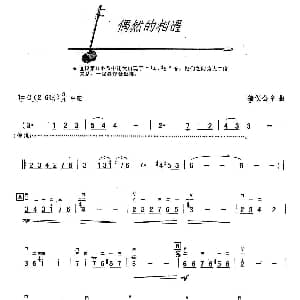 二胡谱 | 偶然的相遇 日 猪俉公章