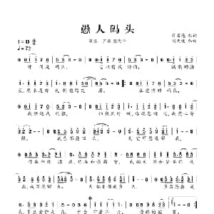 愚人码头_通俗唱法乐谱_词曲:许常德 刘天健