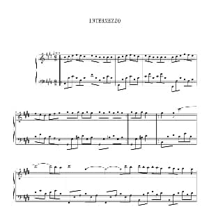 Intermezzo 钢琴谱 Ernesto Cortazar