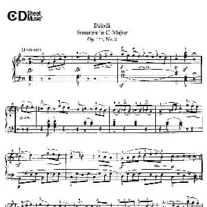 4 Piano Sonatinas 钢琴谱 安东 狄亚贝利