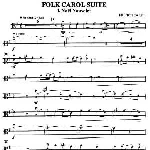 FOLK CAROL SUITE 中提琴分谱